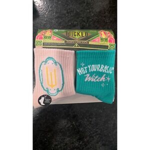 Wicked Movie 10 Pack Shortie Crew Socks Not Your Basic Witch Shiz Shoe Size 4-10
